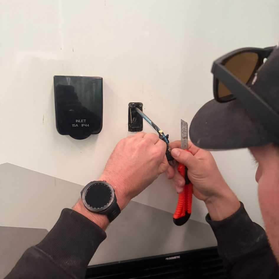 Professional motorhome 12V upgrades in Goulburn by Sampson Tuck, showcasing solar and battery installations for off-grid efficiency